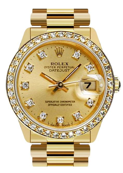 golden rolex watch for women